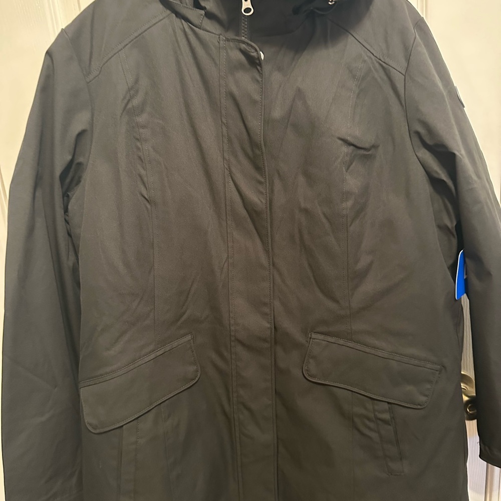 Lands' End Quilted Black Jacket
